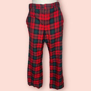 VINTAGE Plaid Trousers with pockets